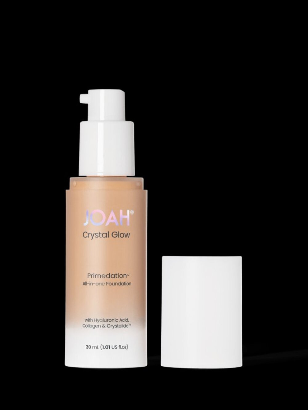 JOAH Crystal Glow Peptide-Infused Foundation_ Tan with Warm Undertones